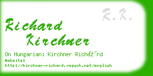 richard kirchner business card